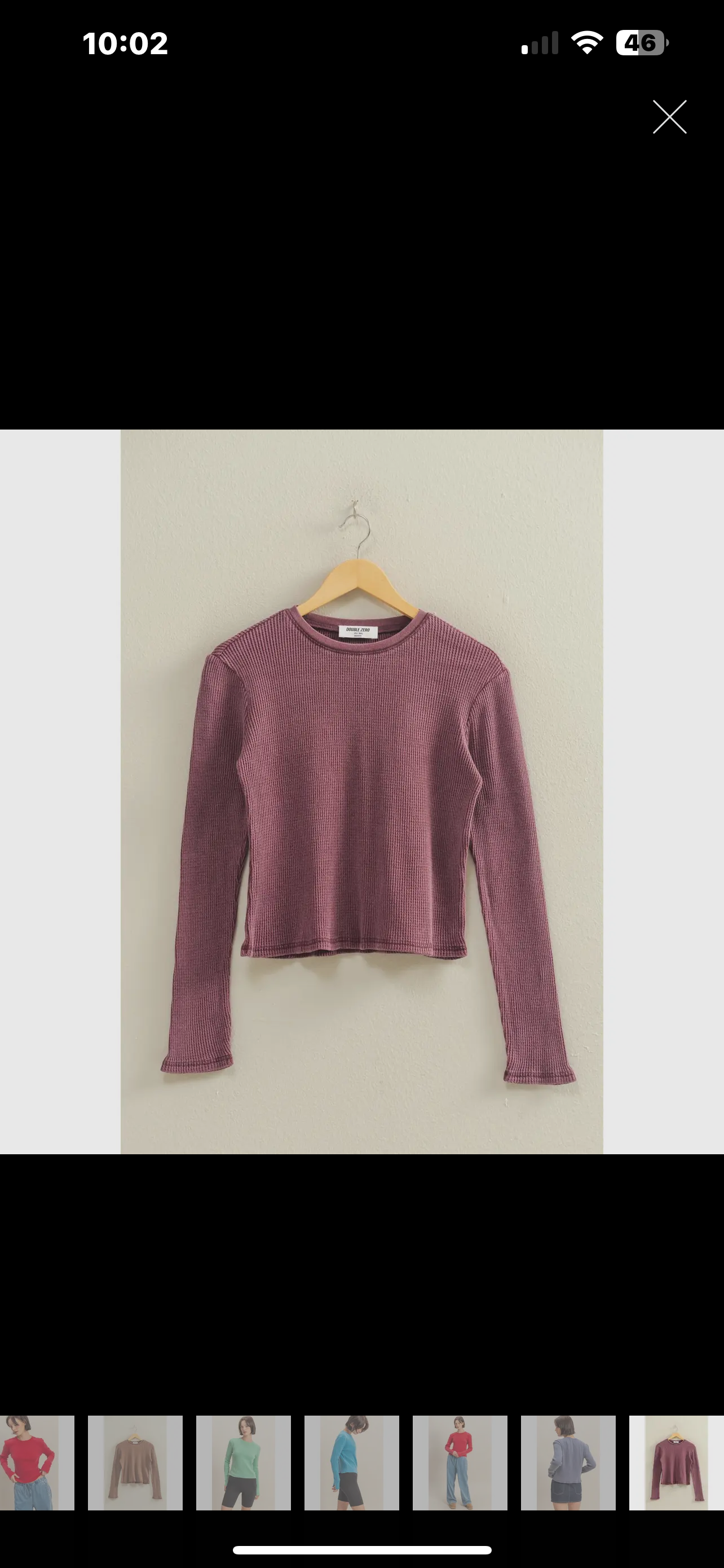 Mineral wash waffle knit