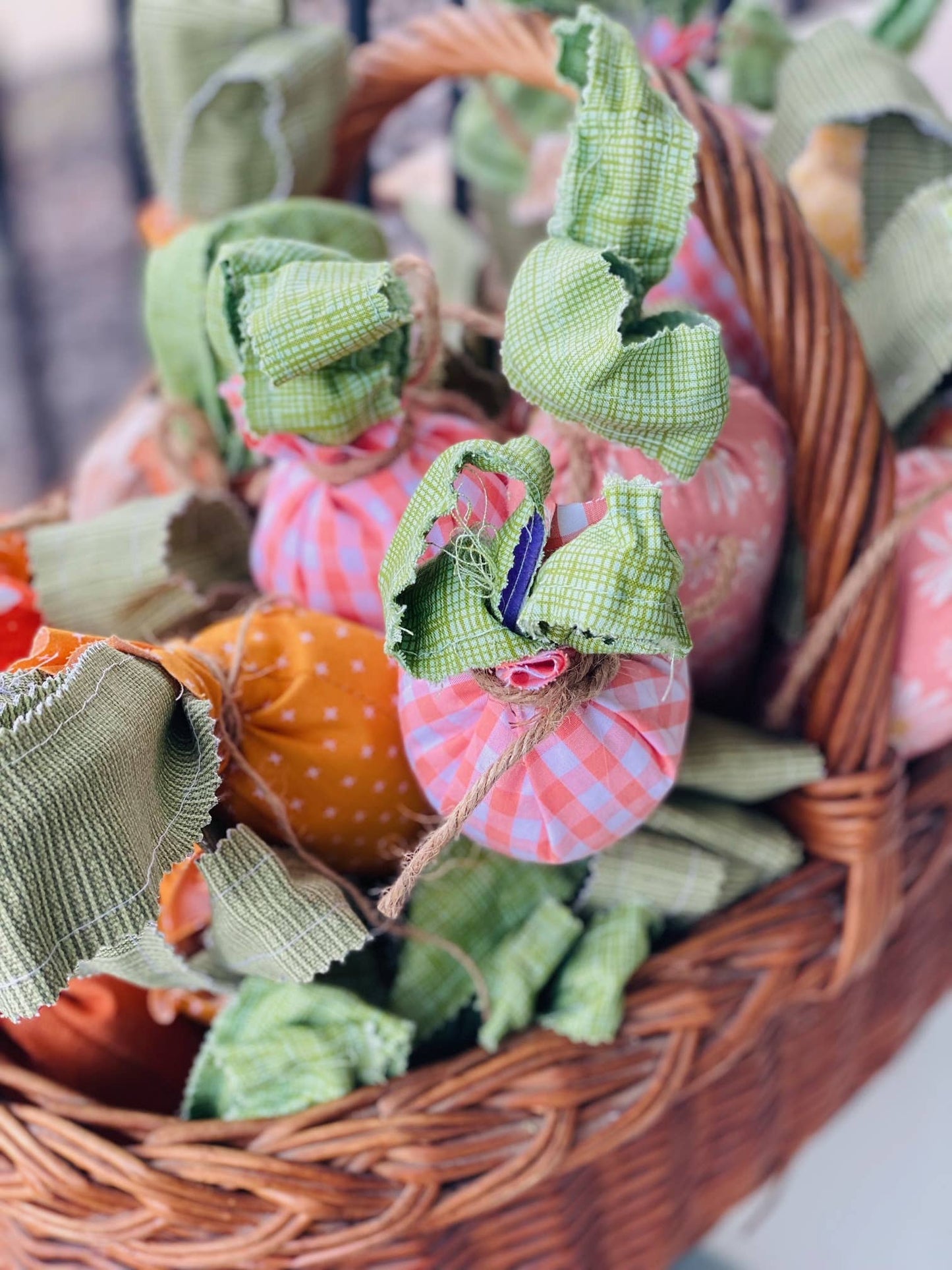 A Gnome on the Roam - Handmade Large Fabric Carrots - 10 Inch Decorative