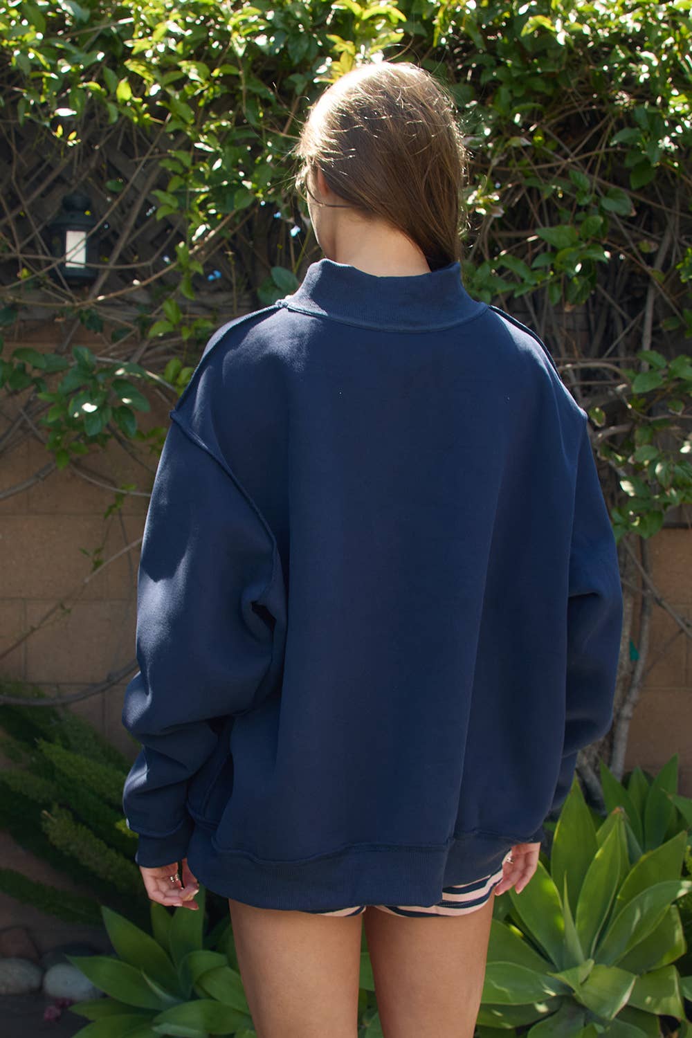 BUCKETLIST INC - IT2594-MALLARD | 'Lucky & Mallard' Mock-Neck Sweatshirt