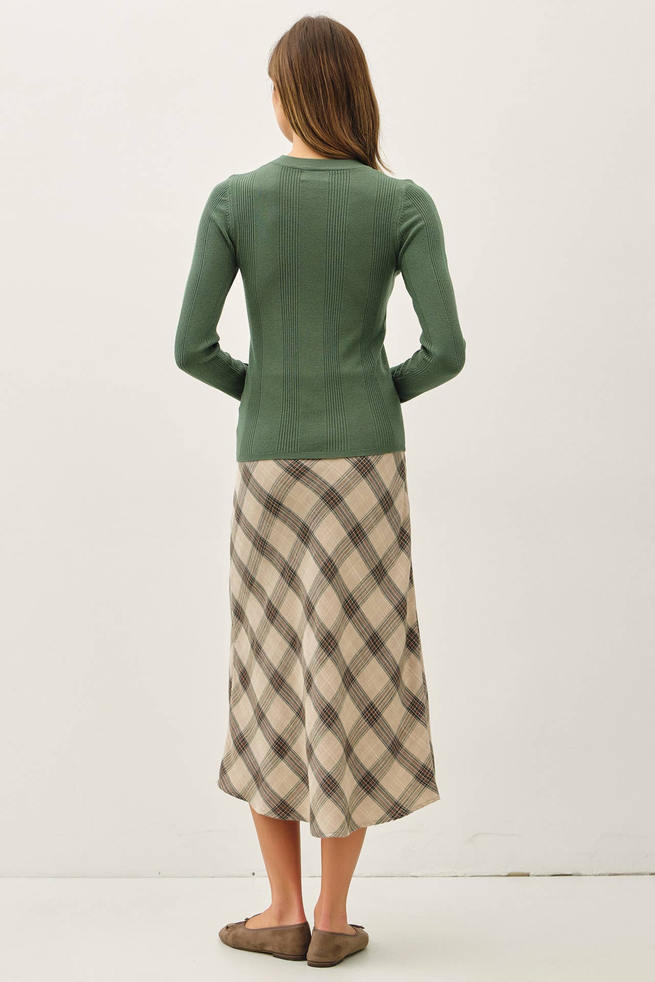 BASIC PATTERNED KNIT SWEATER