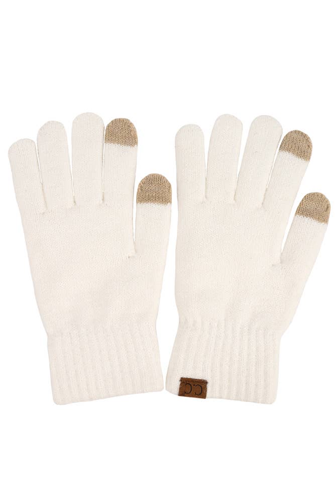 C.C Heather Knit Plain Gloves