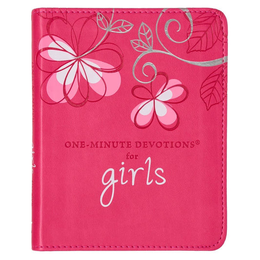 Christian Art Gifts - One-Minute Devotions for Girls Faux Leather