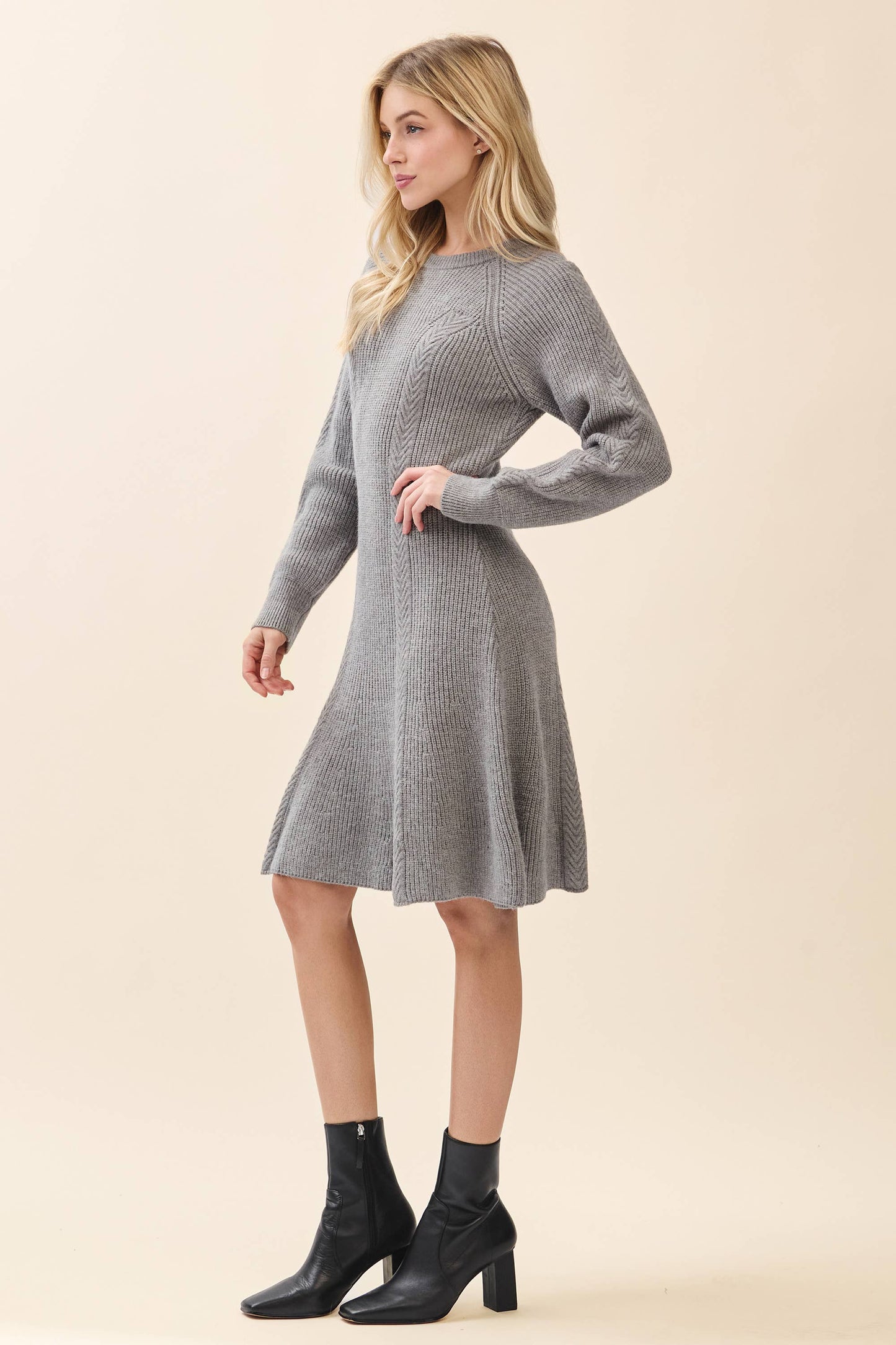 Ribbed Knit Sweater Dress OD52027