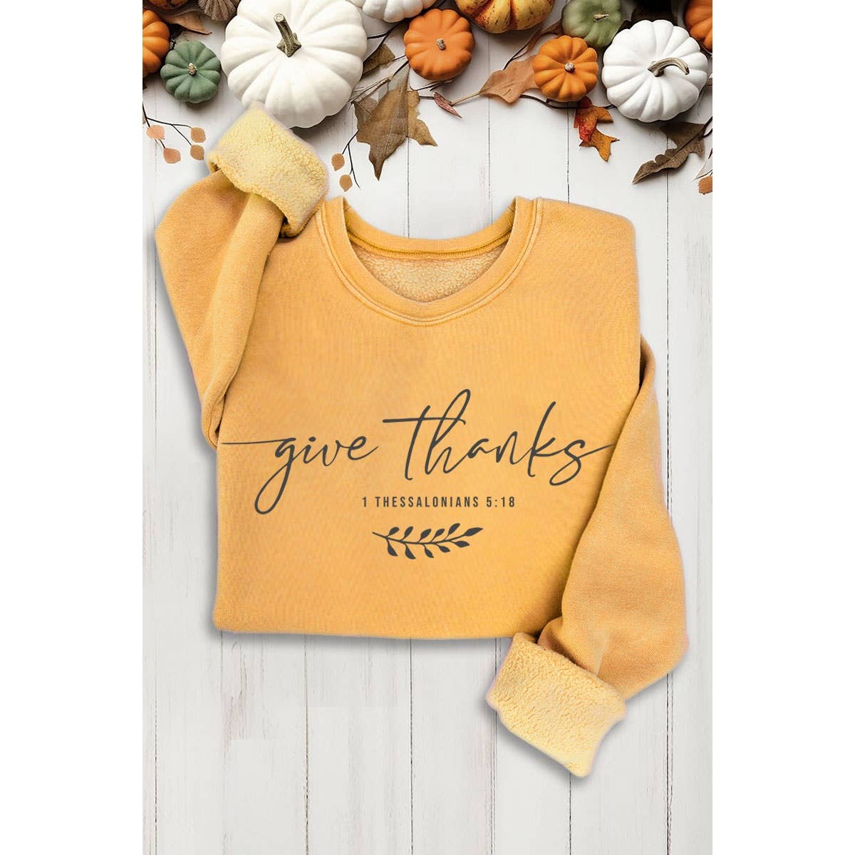 GIVE THANKS MINERAL SWEATSHIRTS