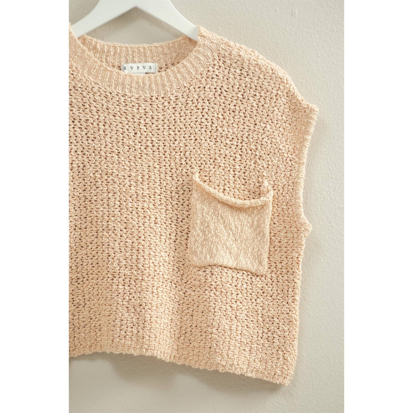 Pocket Detail Sweater Top