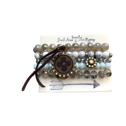 Junk And The Gypsy - La Perla Blanca Upcycled Bracelet