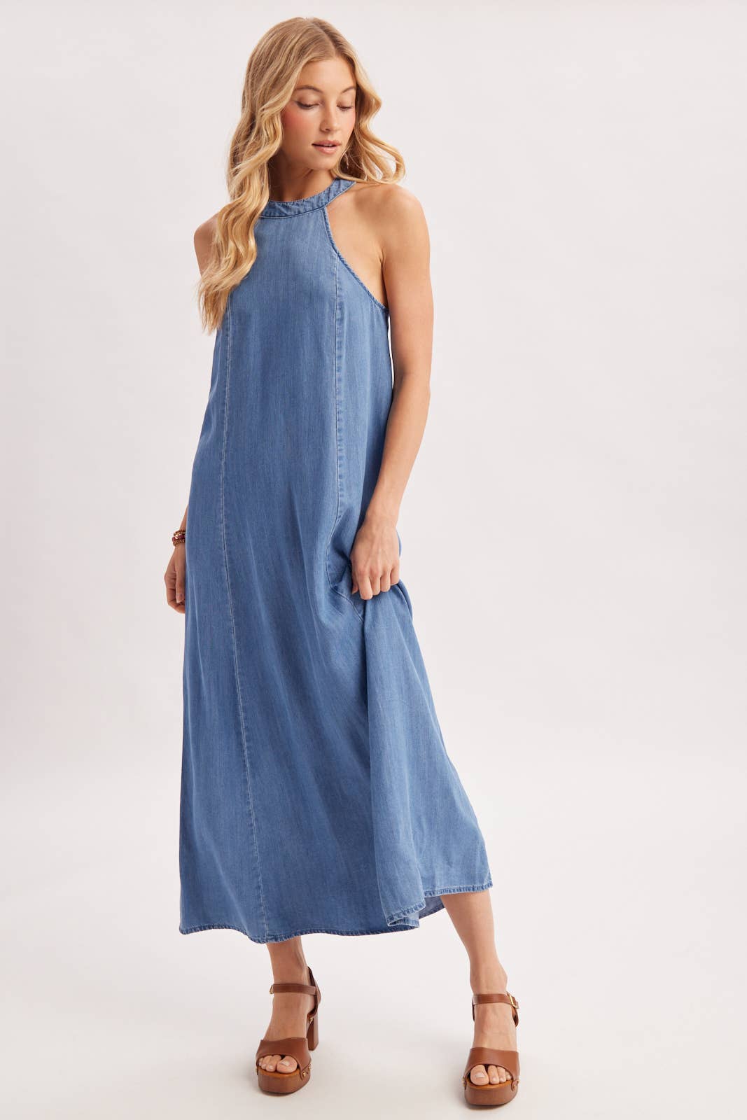 HALTER MAXI DRESS D03122