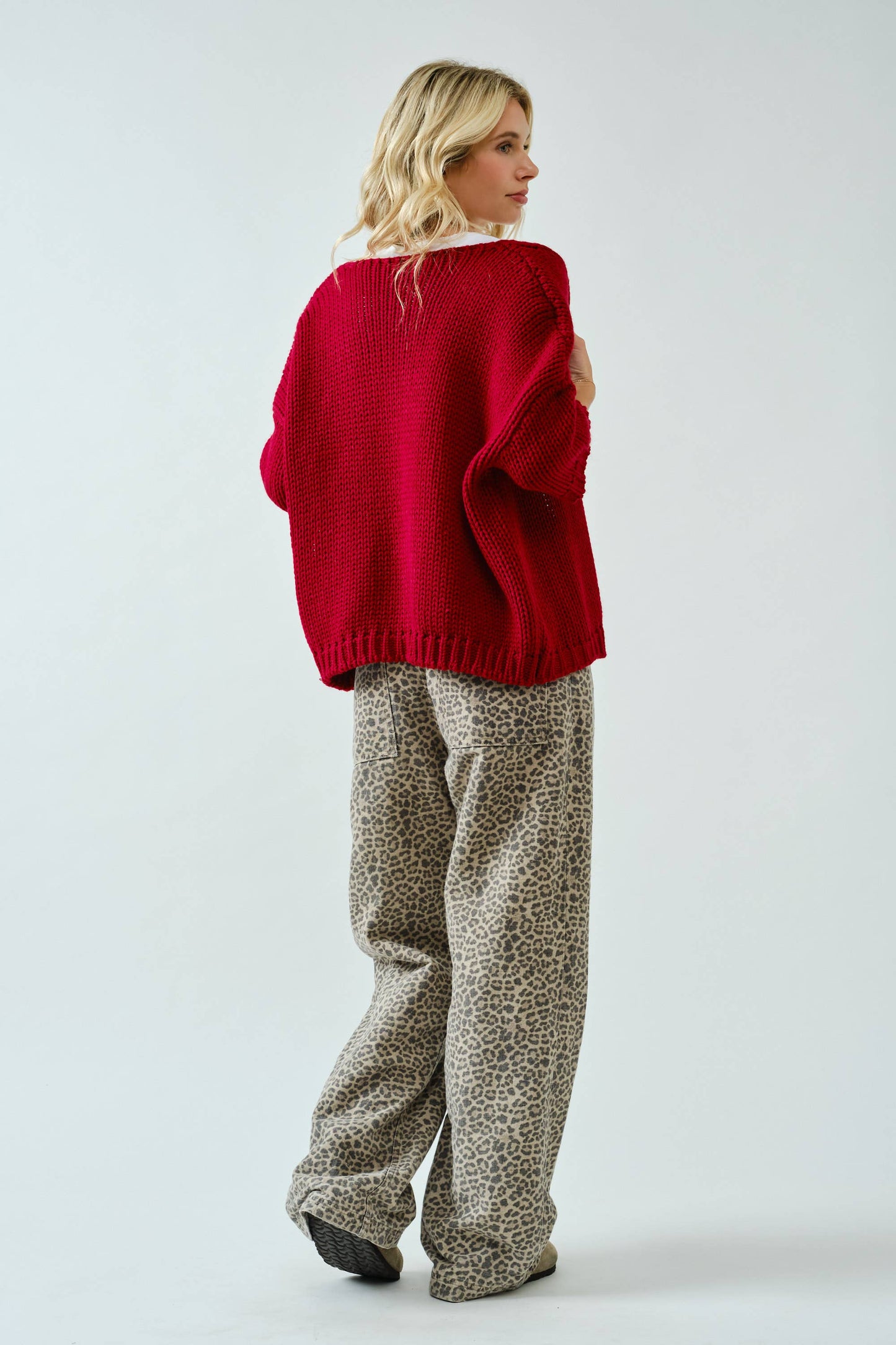 SA00115T - Chunky Open Cardigan