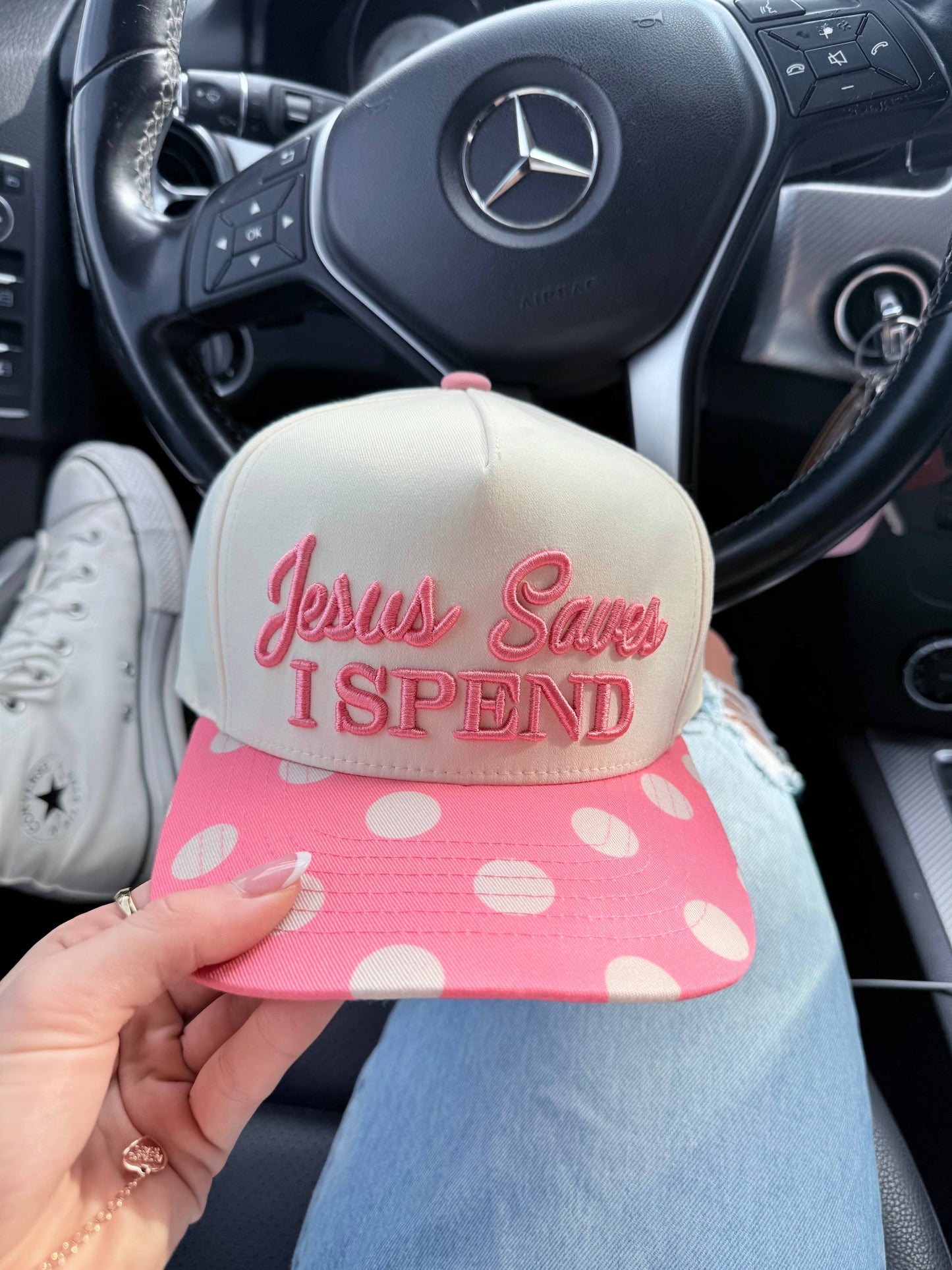Broke Babes Wholesale - Jesus Saves I spend trucker hat