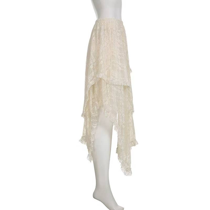 Miss Sparkling - Lace tiered skirt