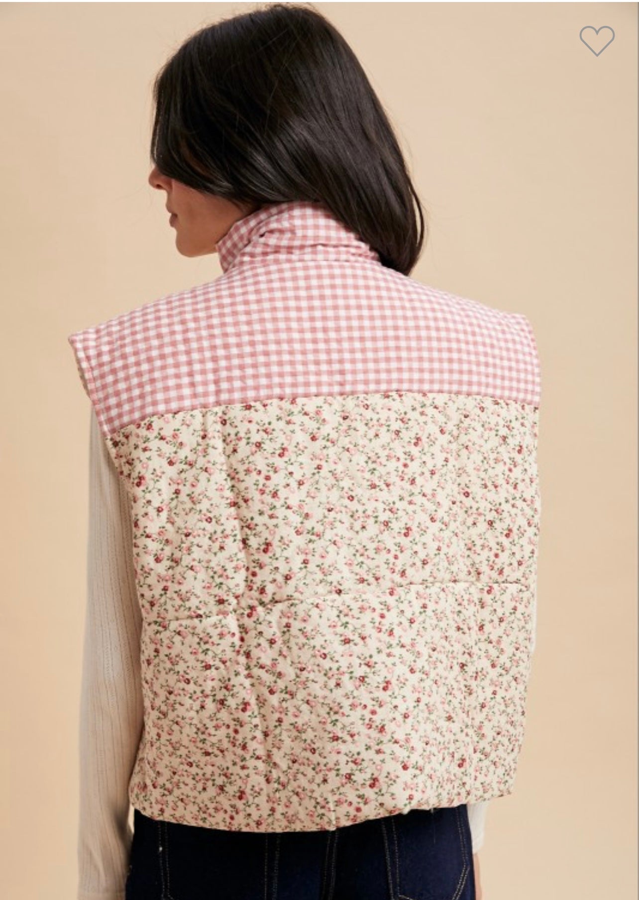 Ditzy floral print vest