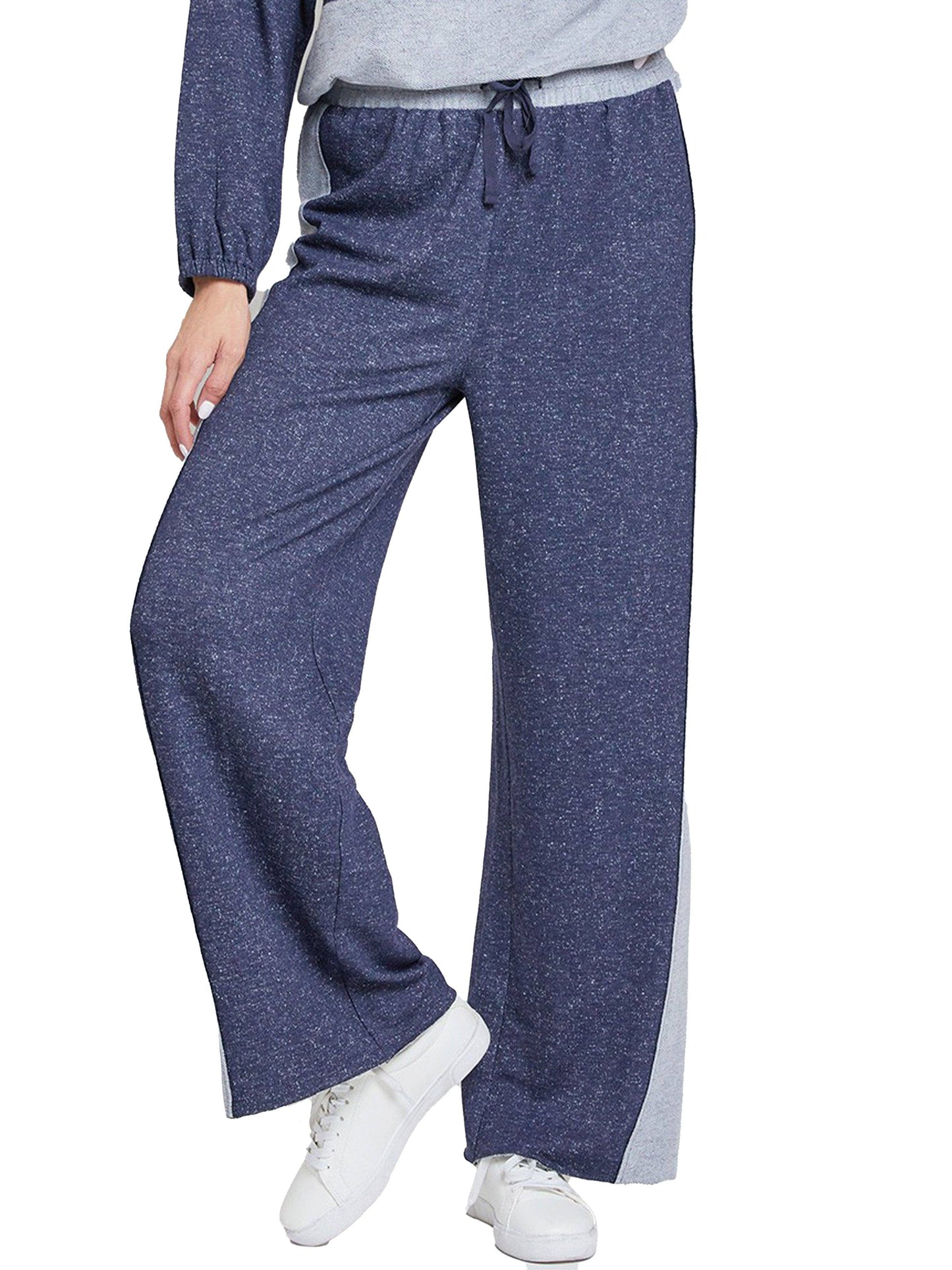Pull On Wide Leg Pant with Raw Edge Hem-WP896RT