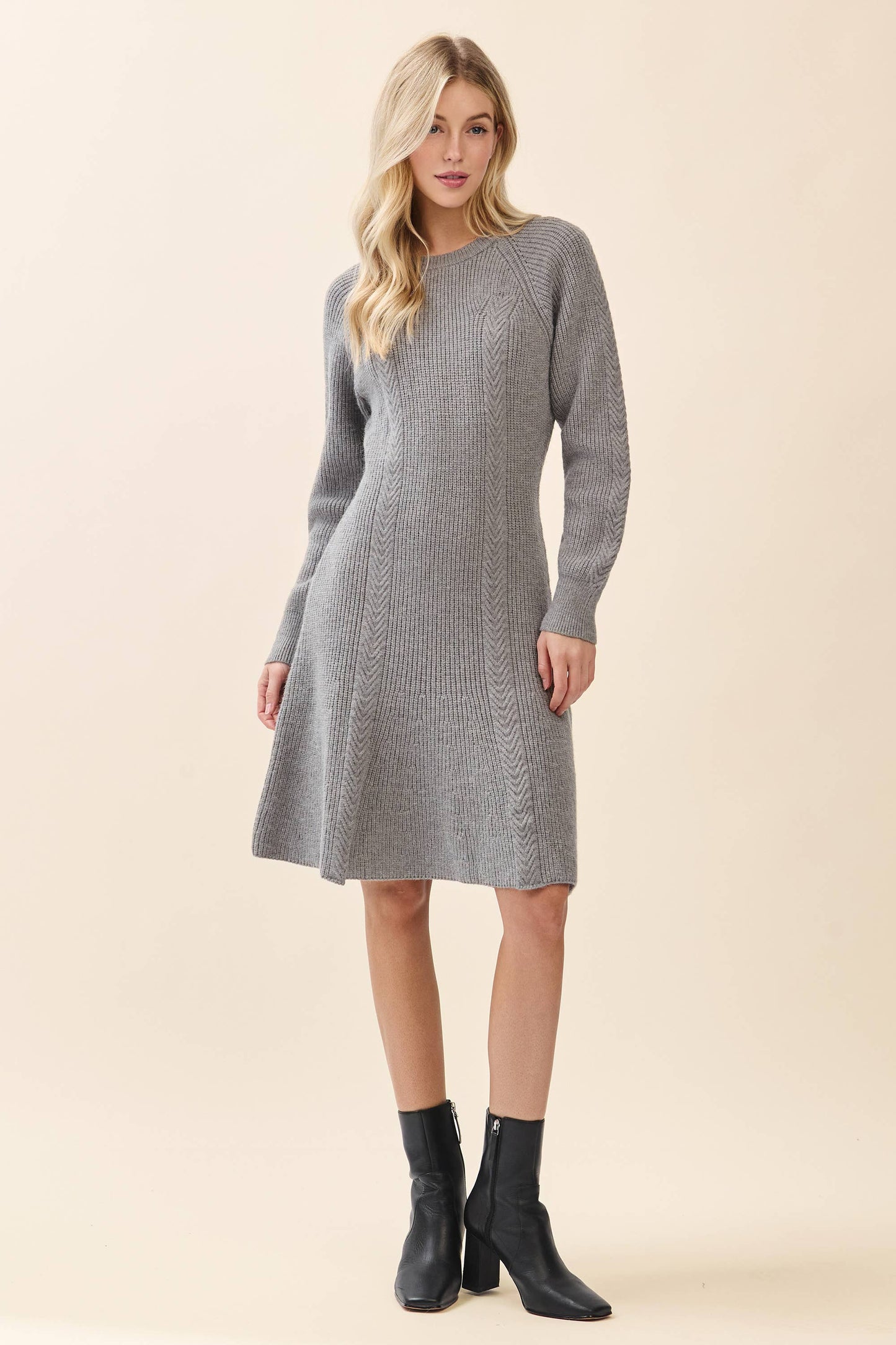 Ribbed Knit Sweater Dress OD52027