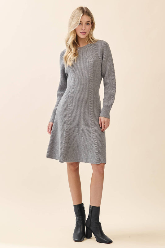 Ribbed Knit Sweater Dress OD52027