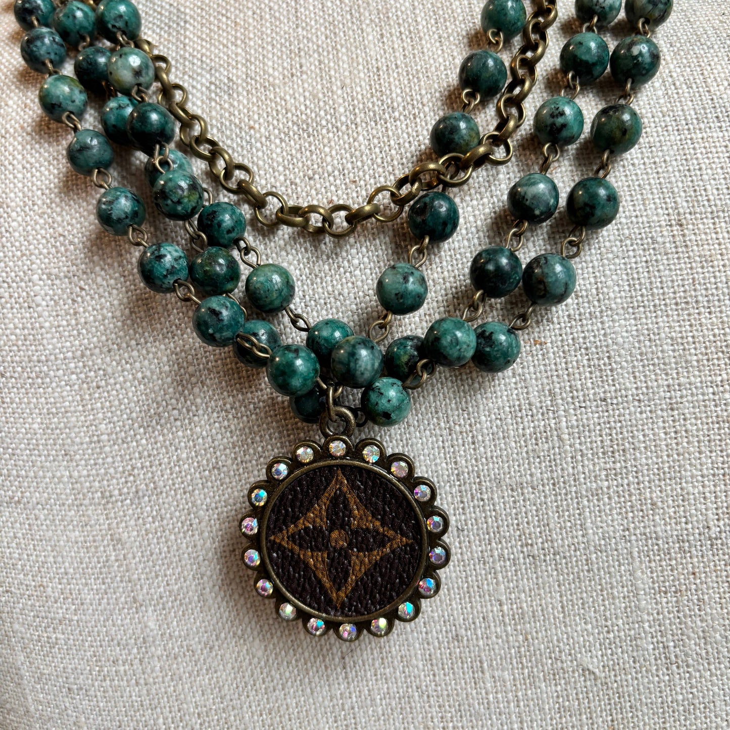 Junk And The Gypsy - African Turquoise Jasper Layered Necklace
