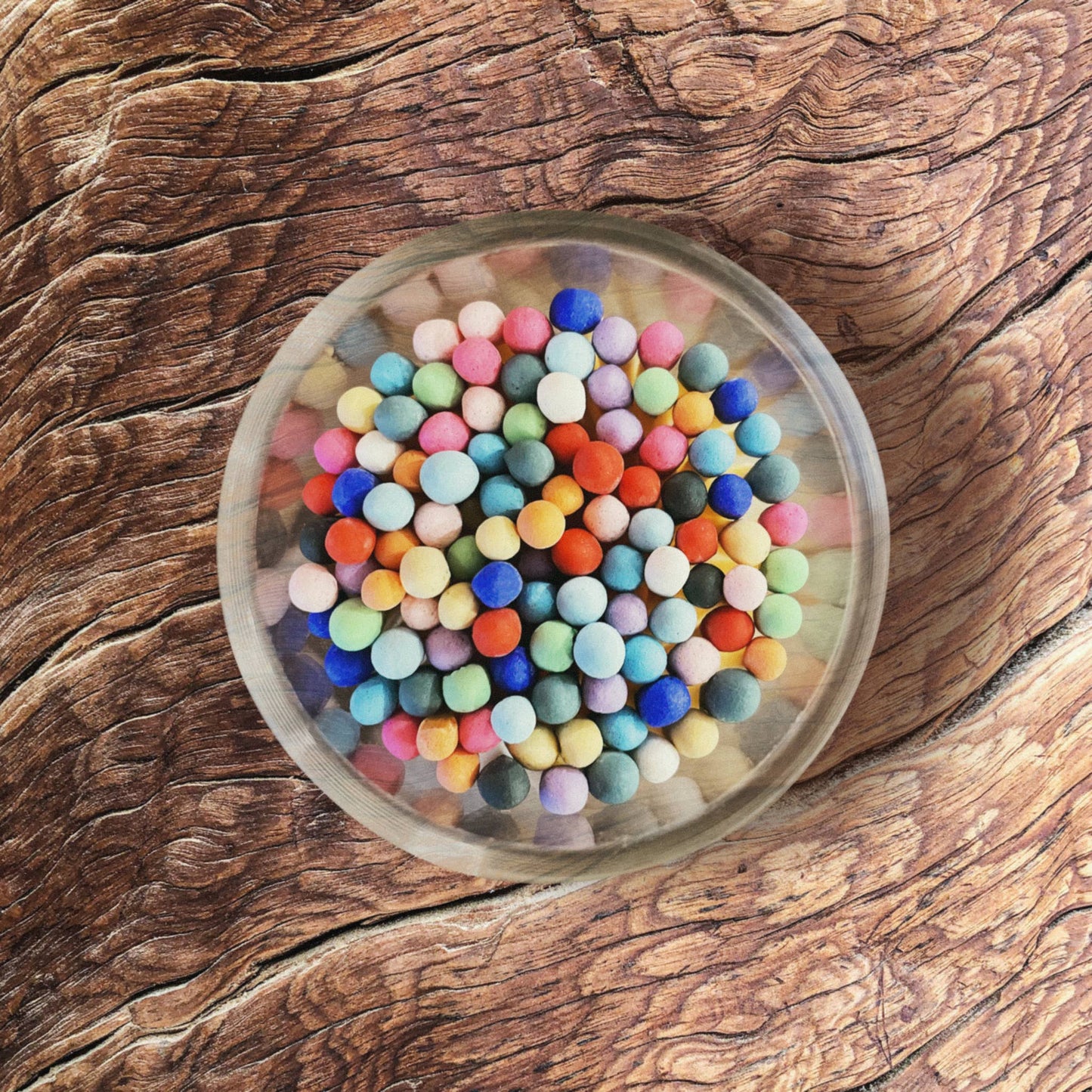 2" Matches in Cork Top Jar - Rainbow / Confetti