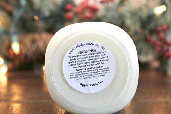 THE DANCING WICK CANDLES - Sweater Season Fall Soy Candle - 4 & 9 oz Amber Jar