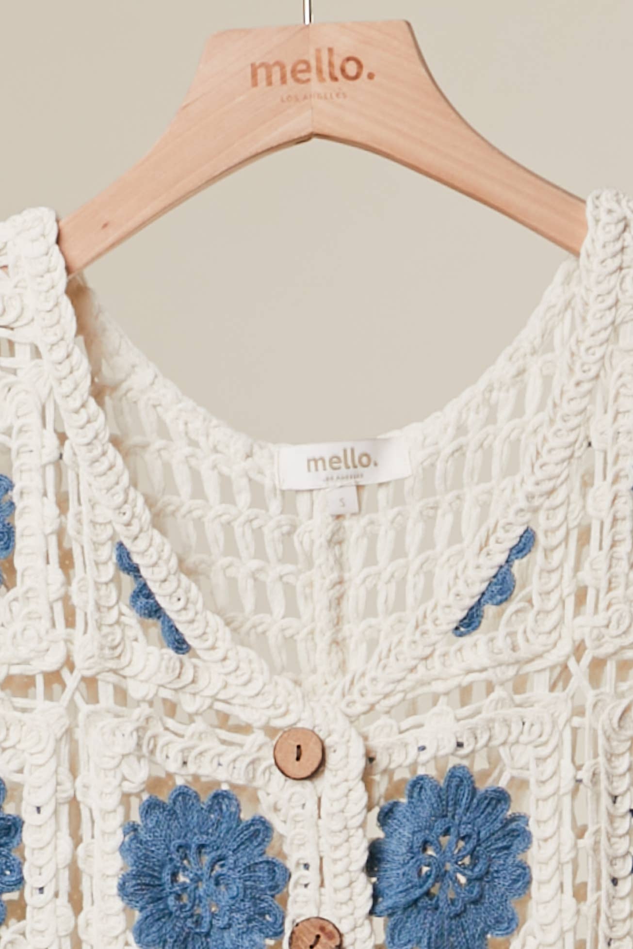 Mello. - CROCHET STYLE TANK SWEATER TOP