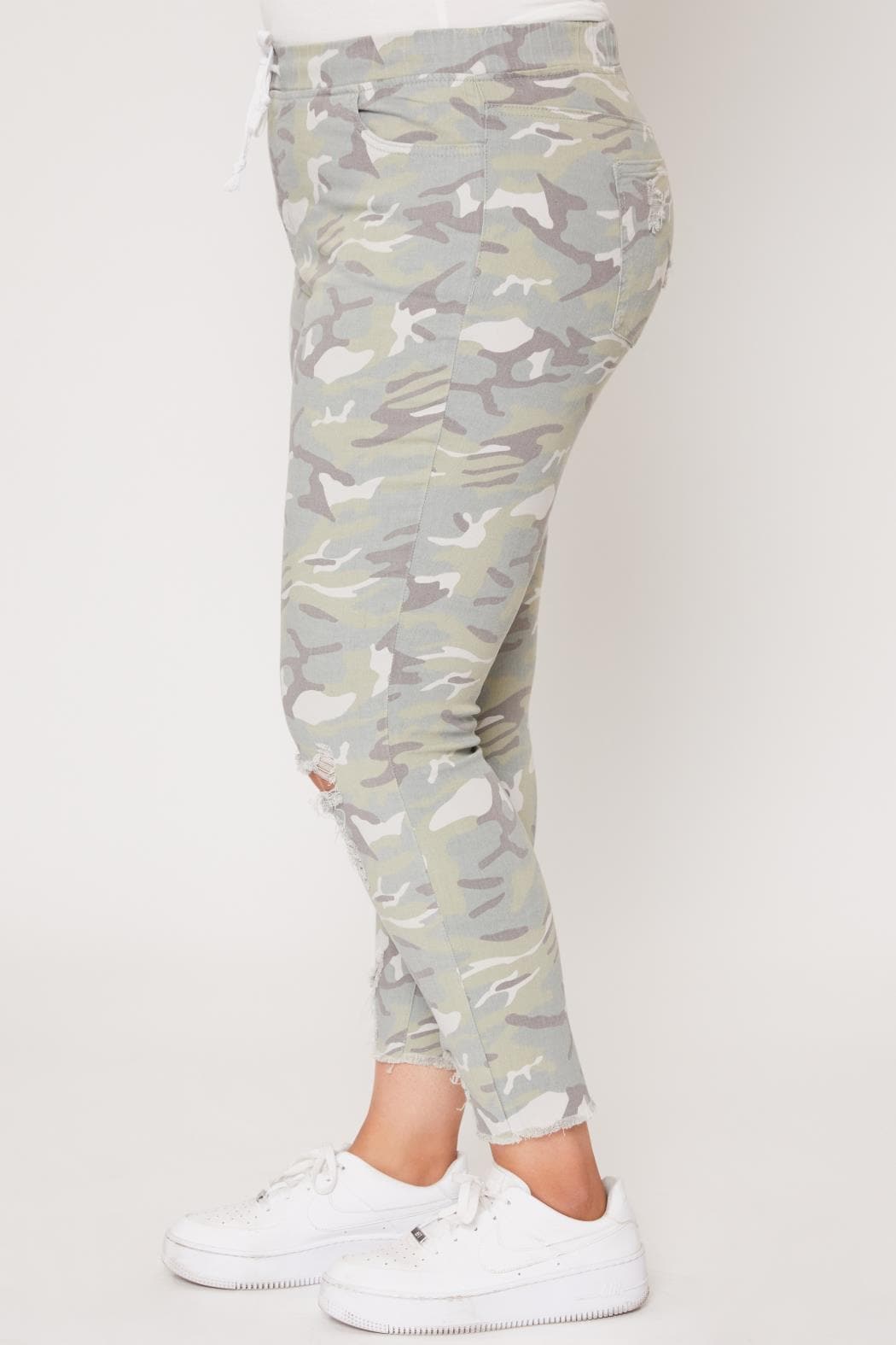 Plus Size High Rise Ankle Jogger-XP961121