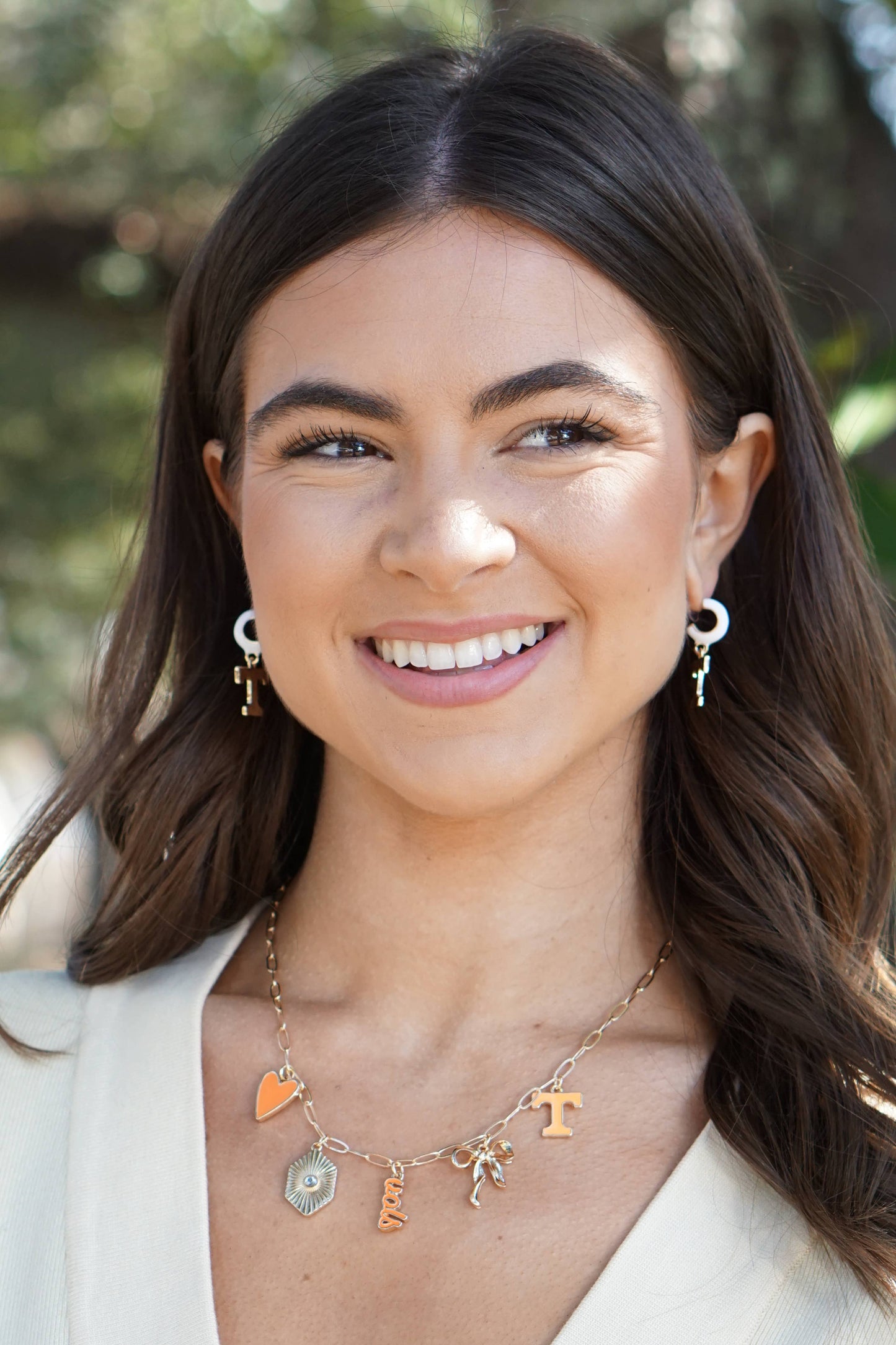 Canvas Style - Tennessee Vols Paper Clip Charm Collector Necklace