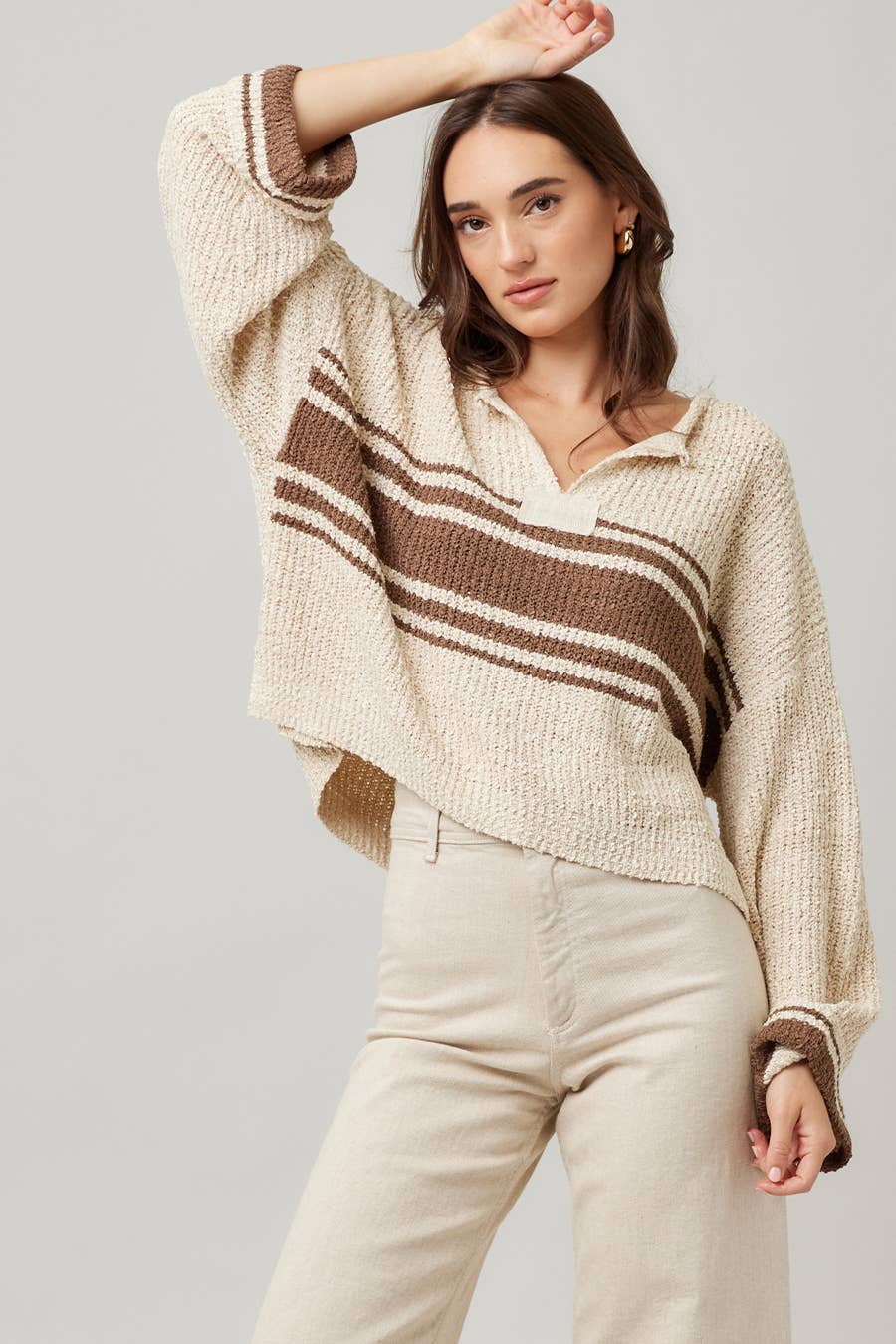Striped Long Sleeve Sweater