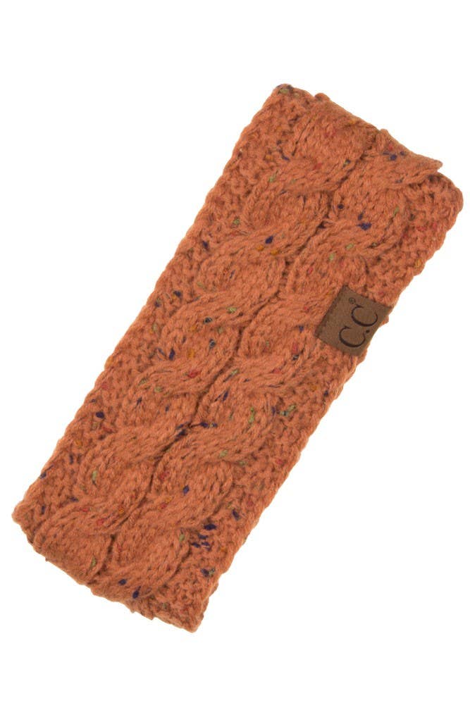 C.C Chunky Knit Confetti Sherpa Lined Headband