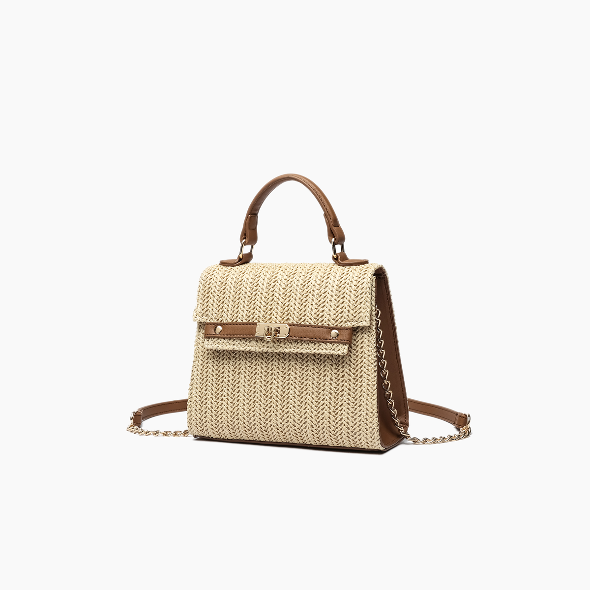 Like Dreams - Woven Straw Crossbody Purse Casual Vacation Travel Bag