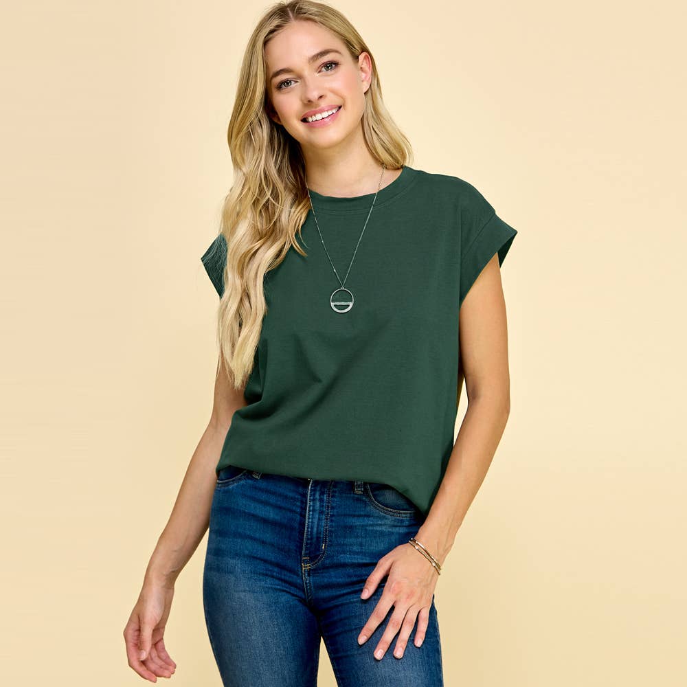 Les Amis - Short Sleeve Solid Top