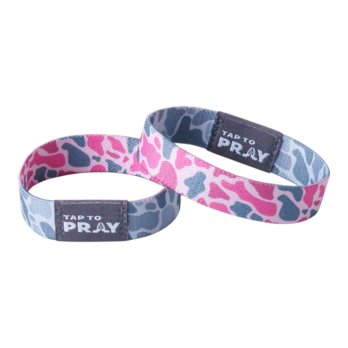 Tap To Pray - Tap To Pray® Wristband – River Rock Camo - Pink & Ash