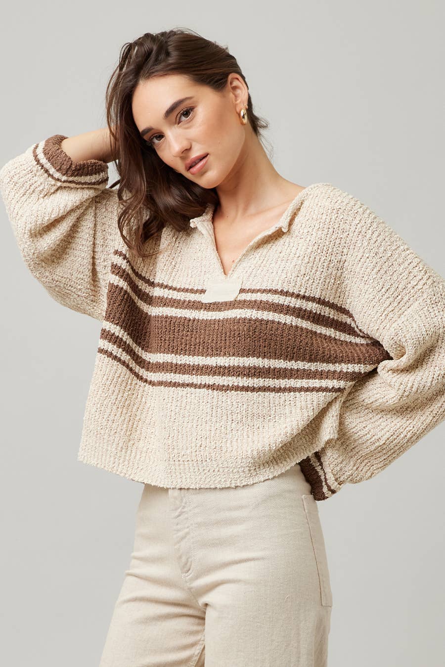 Striped Long Sleeve Sweater