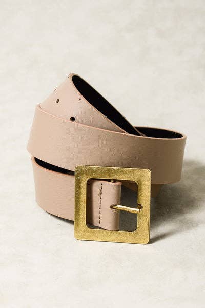 JOSSLYN by wall to wall - CLASSIC OVERSIZED SQUARE BUCKLE BELTS | 40BT604