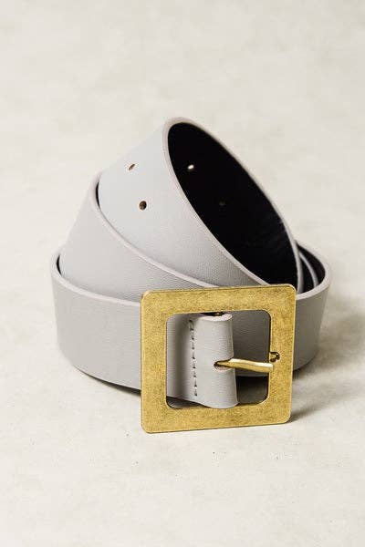 JOSSLYN by wall to wall - CLASSIC OVERSIZED SQUARE BUCKLE BELTS | 40BT604