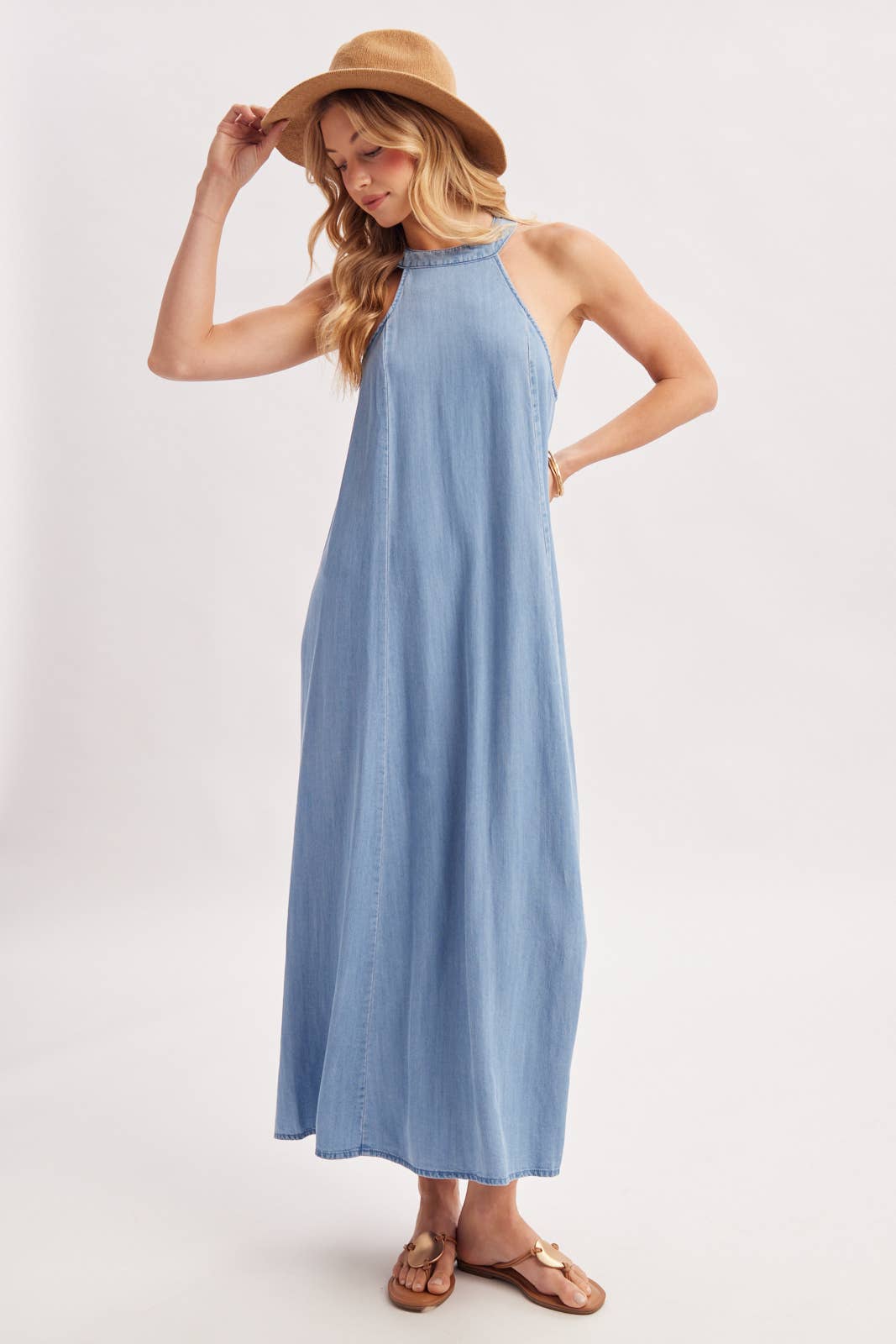 HALTER MAXI DRESS D03122