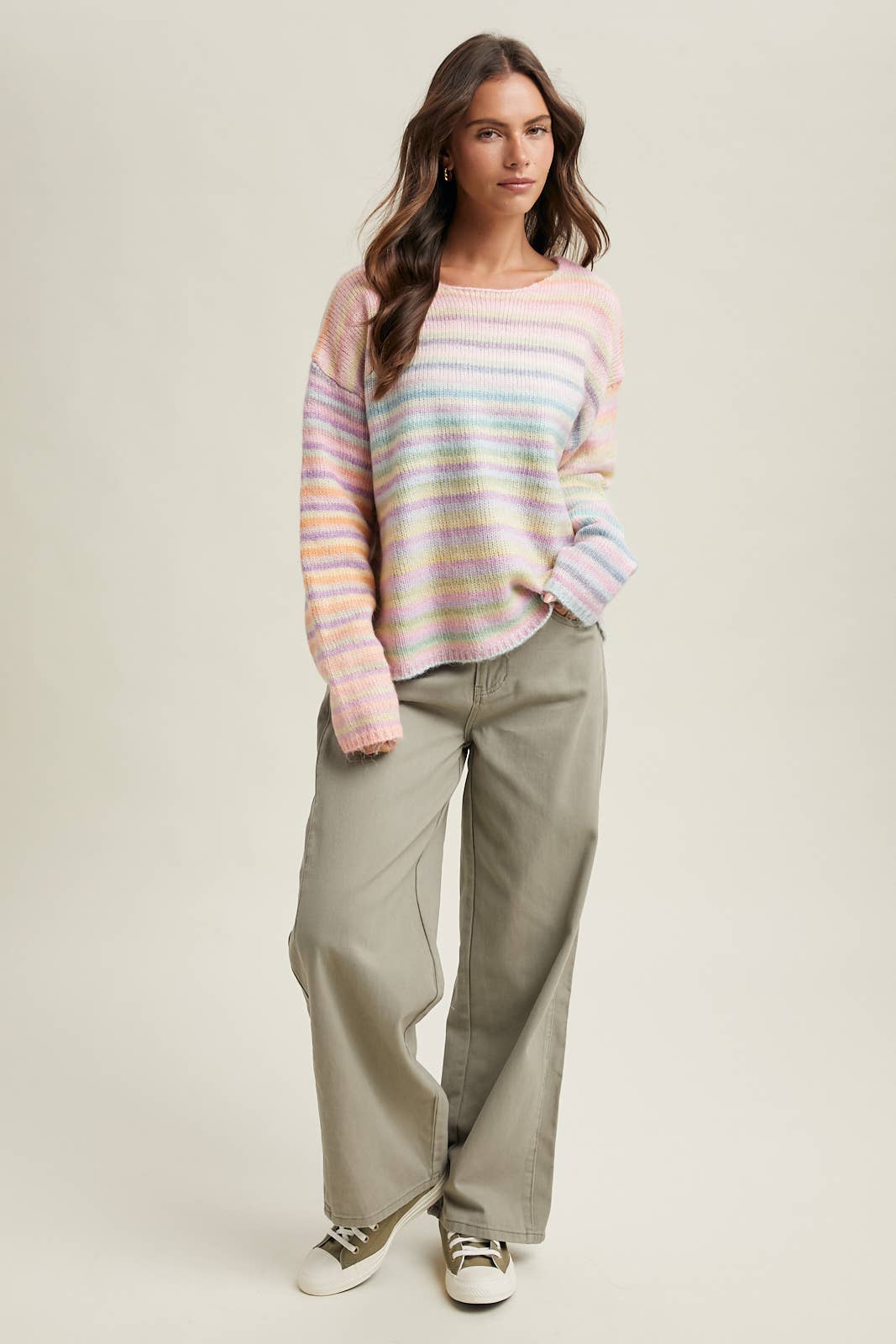 Wishlist Apparel - RAINBOW KNIT SWEATER / WL25-11416