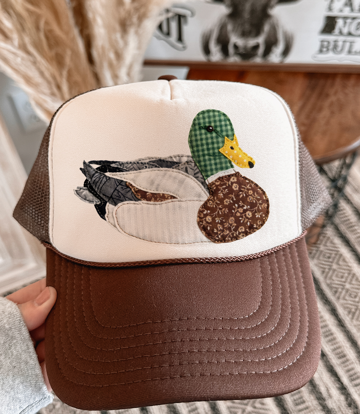 THE LATTIMORE CLAIM - Grannys Faux Patchwork Mallard -Otto Trucker