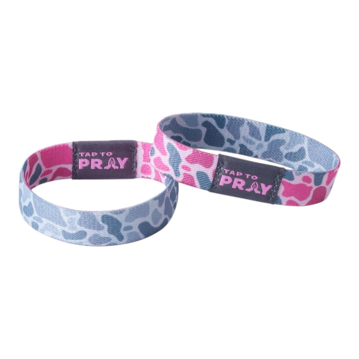 Tap To Pray - Tap To Pray® Wristband – River Rock Camo - Pink & Ash
