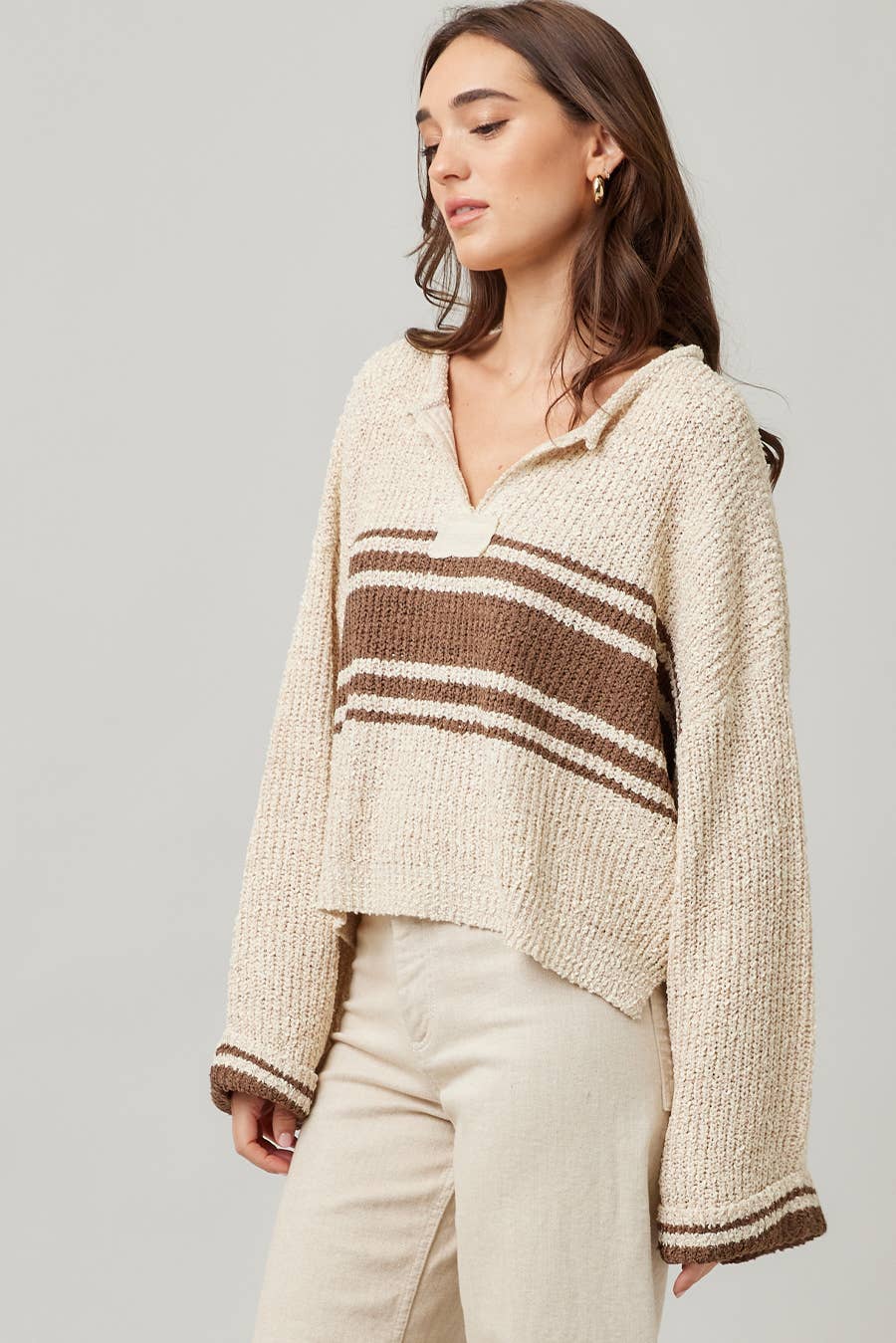 Striped Long Sleeve Sweater