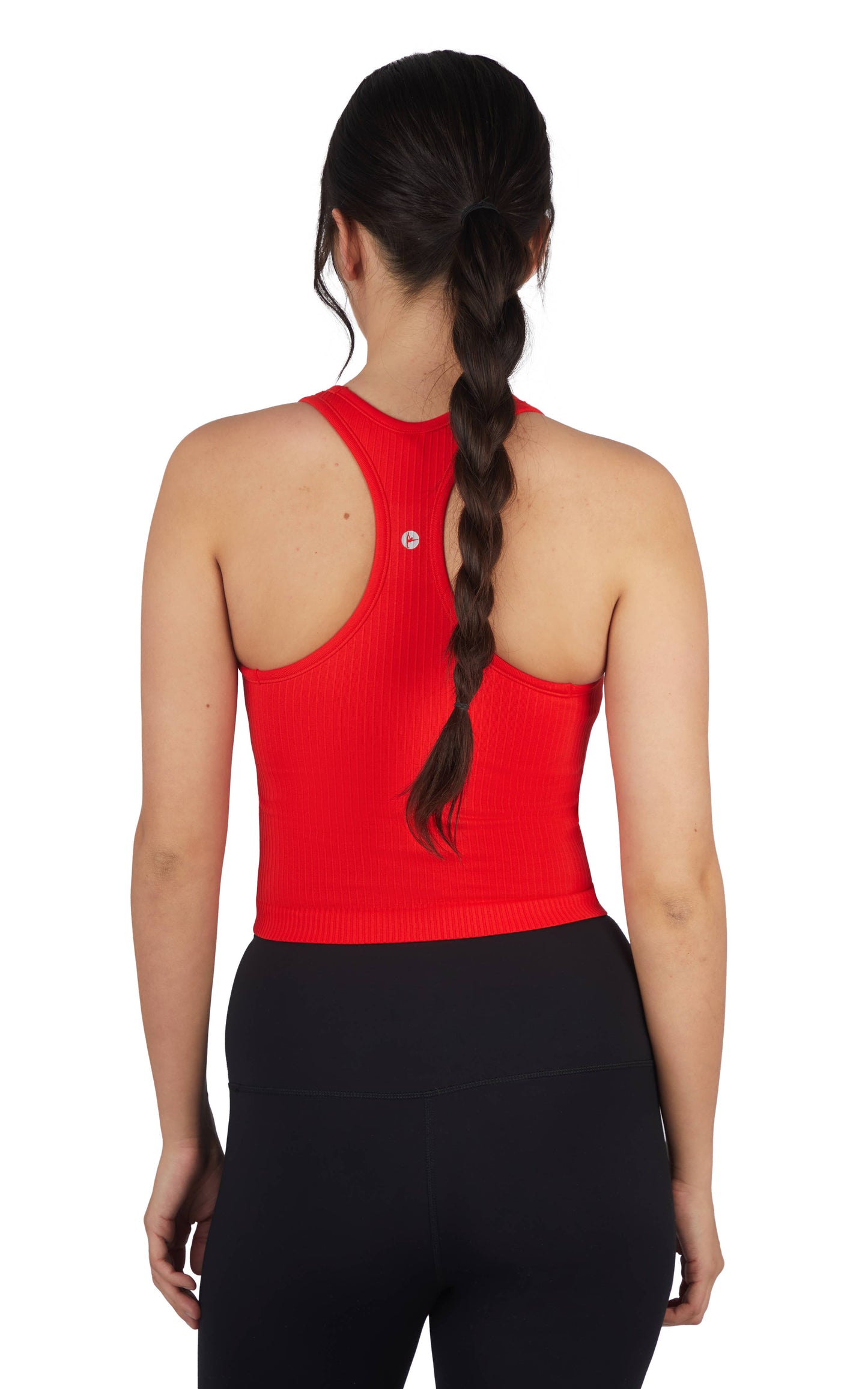 Women's Essential Rib Seamless Racerback Tank with Inner Bra