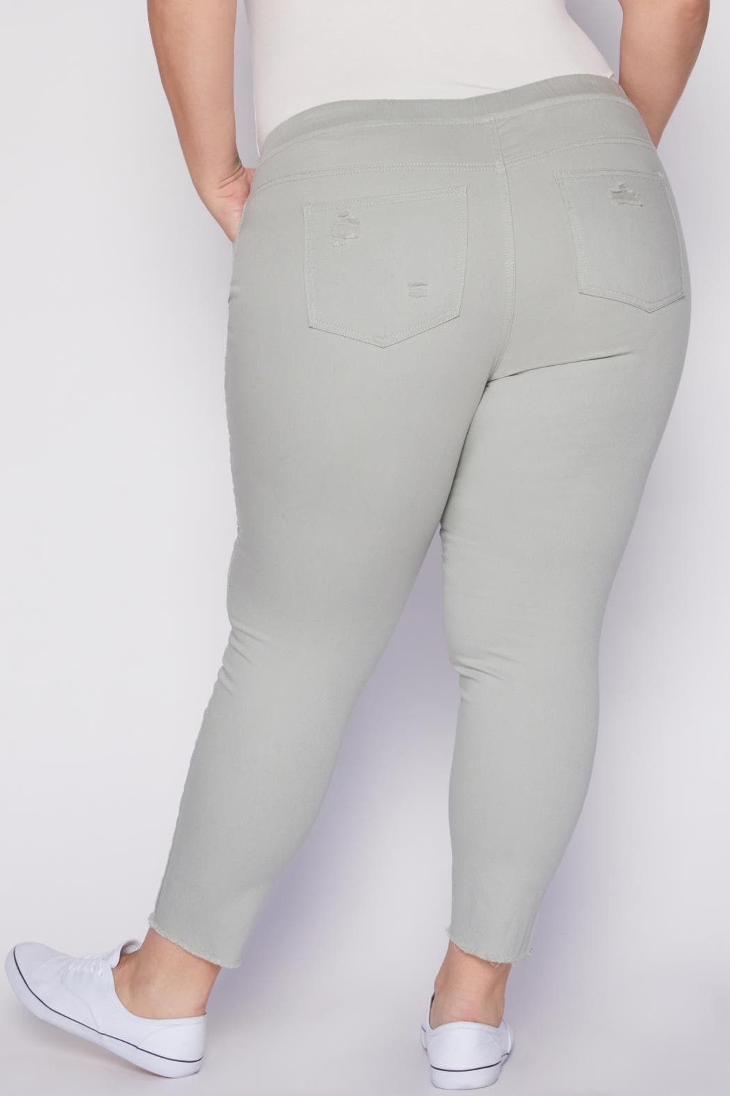 Plus Size High Rise Ankle Jogger-XP961121