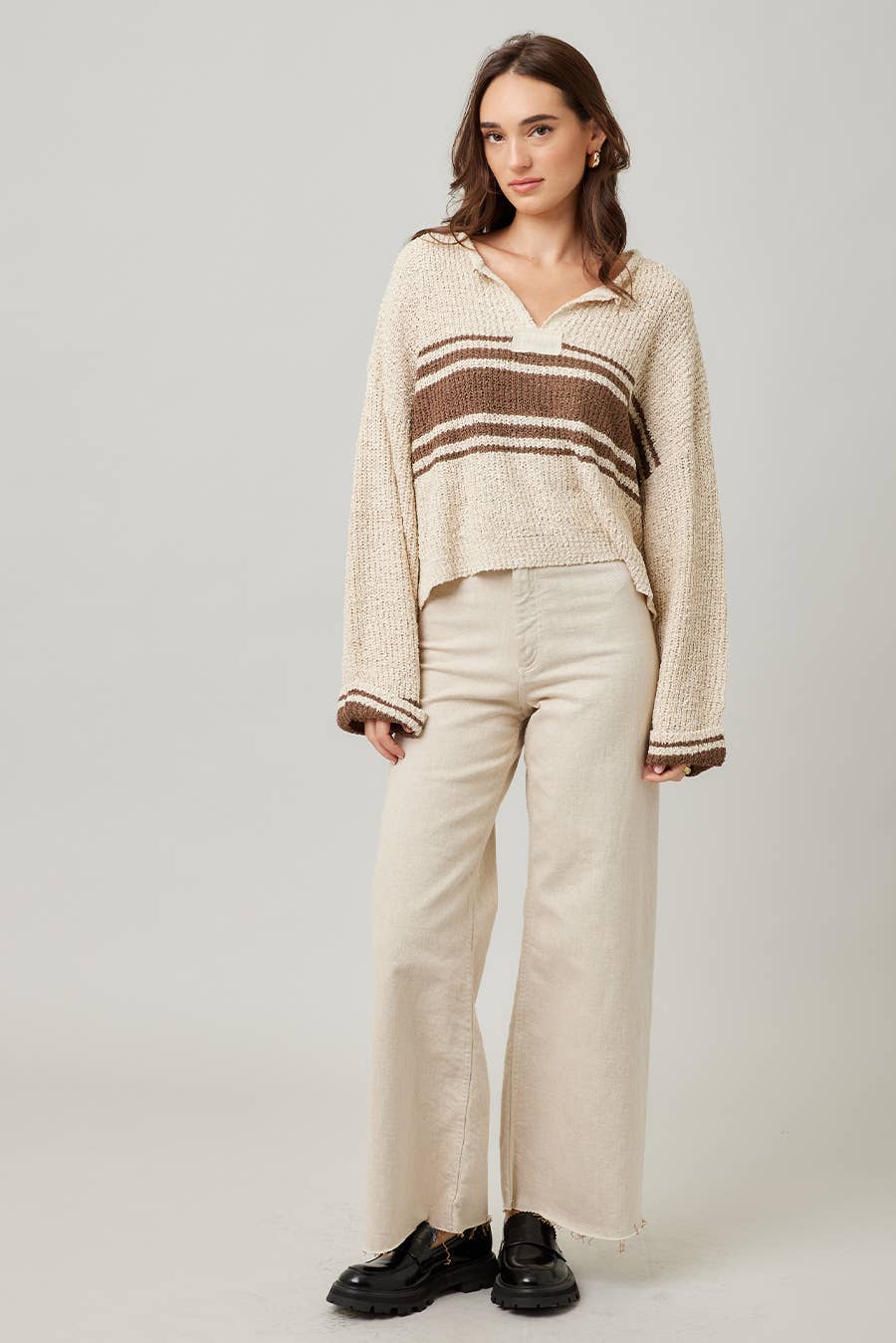 Striped Long Sleeve Sweater