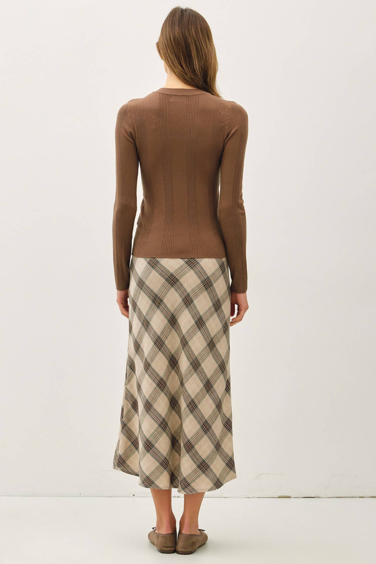 BASIC PATTERNED KNIT SWEATER