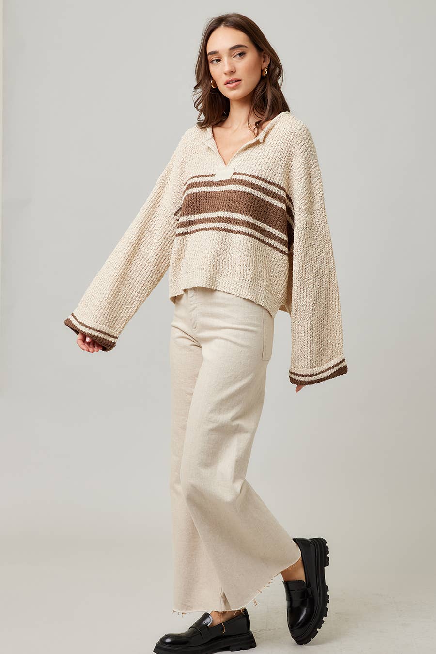 Striped Long Sleeve Sweater