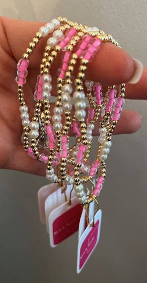 Gold Filled & Pearl Bracelet - water proof/ non-tarnish