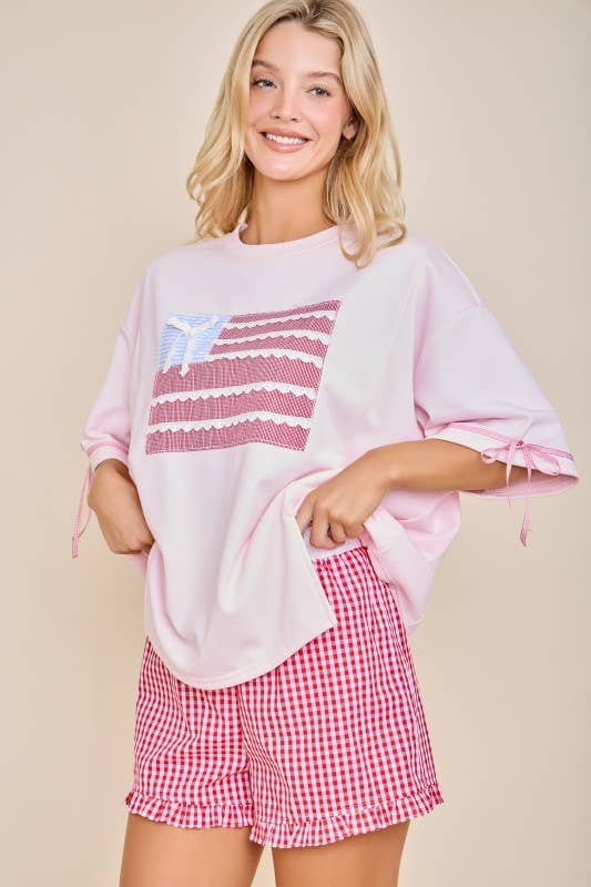 Main Strip - Sweet Gingham Button-Front Shorts