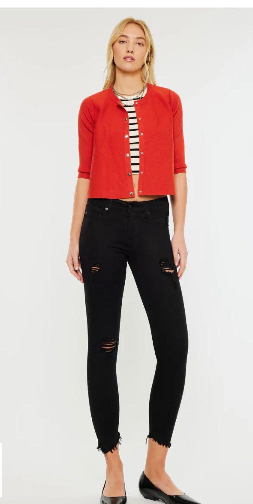 Kancan Mid-rise ankle skinny