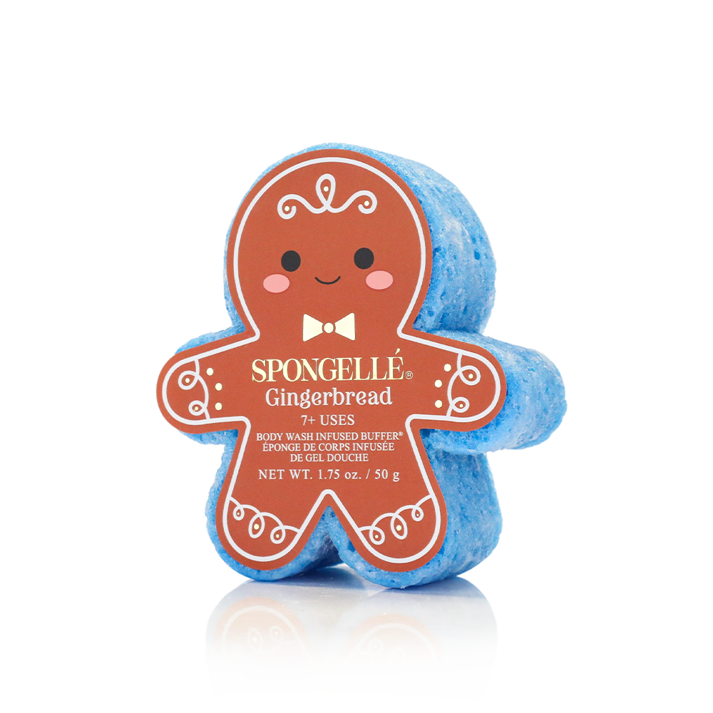 Spongellé  |  Bestsellers: Fall, Halloween, Christmas 2026 - Gingerbread Gingerbread Holiday Buffer Christmas Stocking 