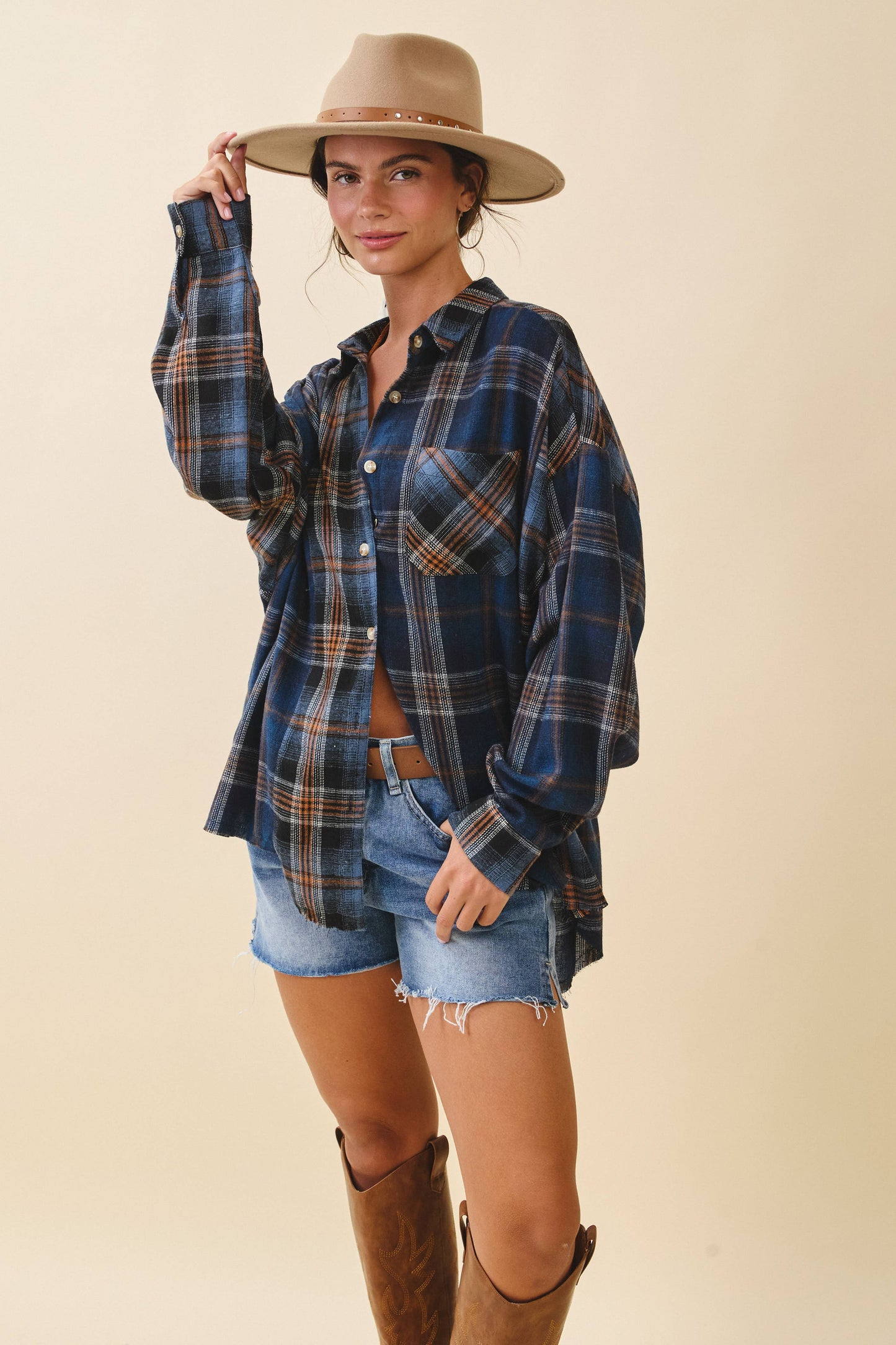 8376EN Kambrie Plaid Flannel Shirt