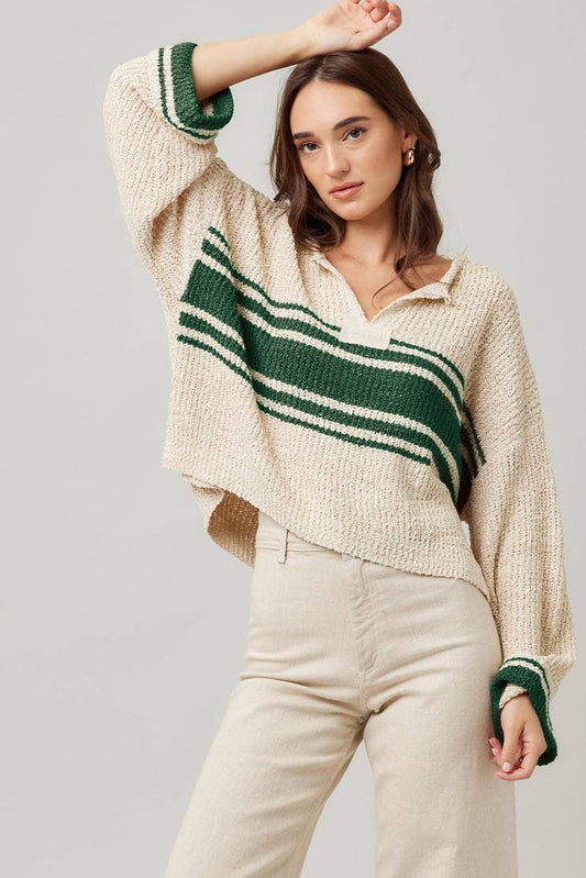 Striped Long Sleeve Sweater