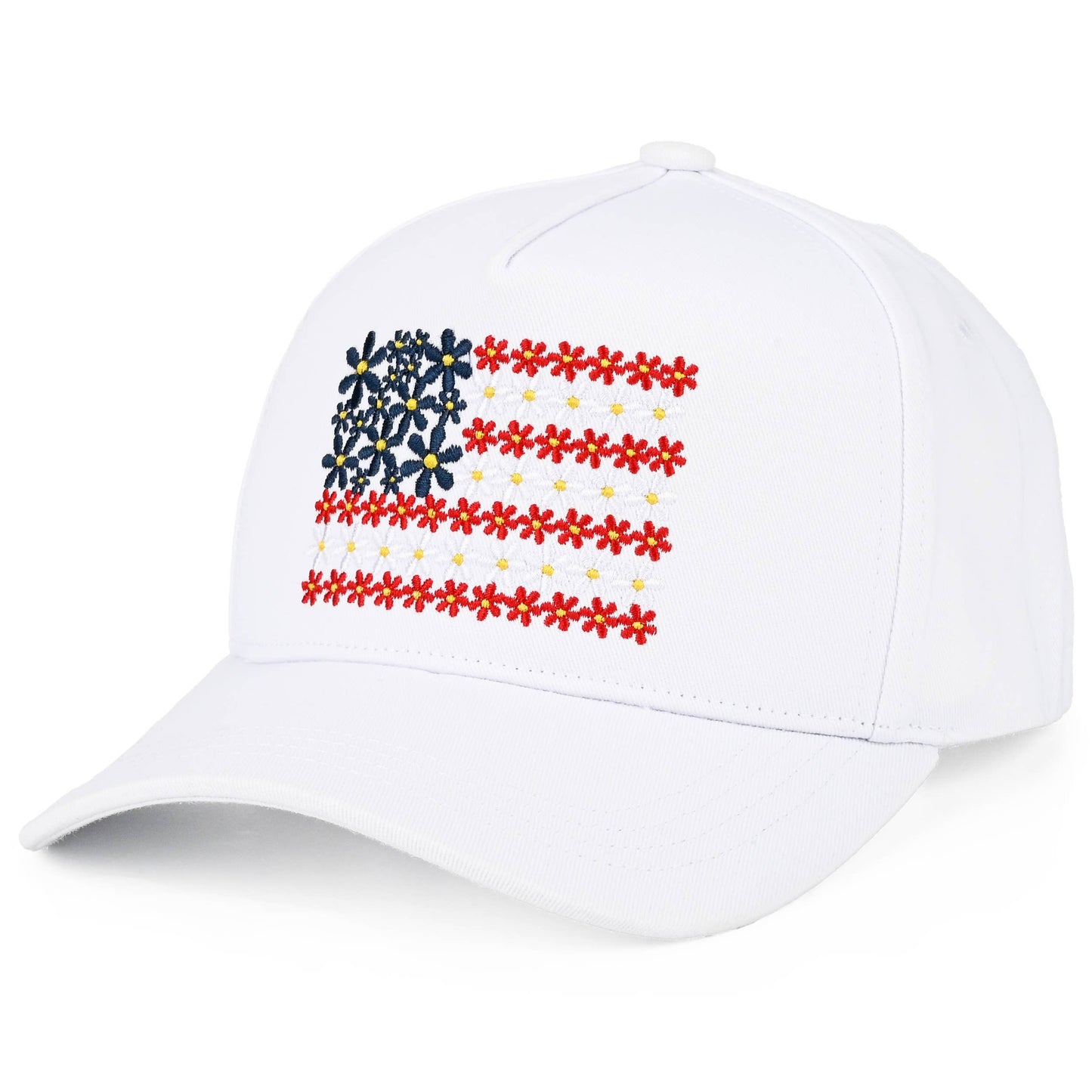 Floral Flag Pattern Trucker Hat