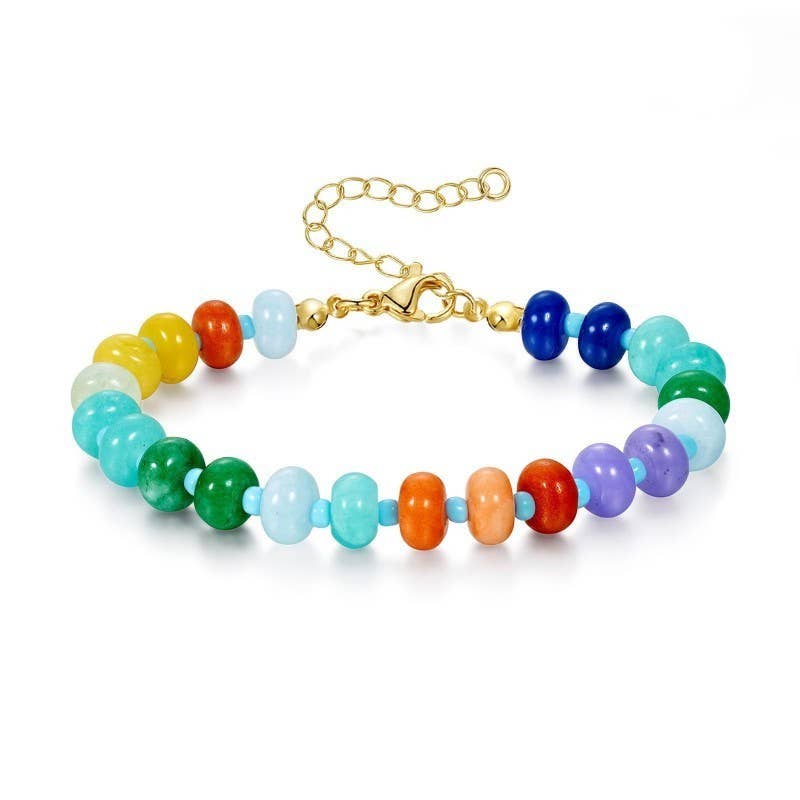 JOSSLYN by wall to wall - BOHO RESIN BEADED BRACELET | 40B5247